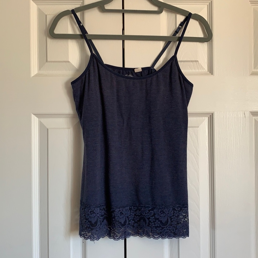 🐾Energie Navy Camisole with Lace Hem